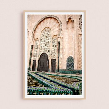 Affiche / Photographie - Mosquée Hassan II | Casablanca Maroc 30x40cm 1