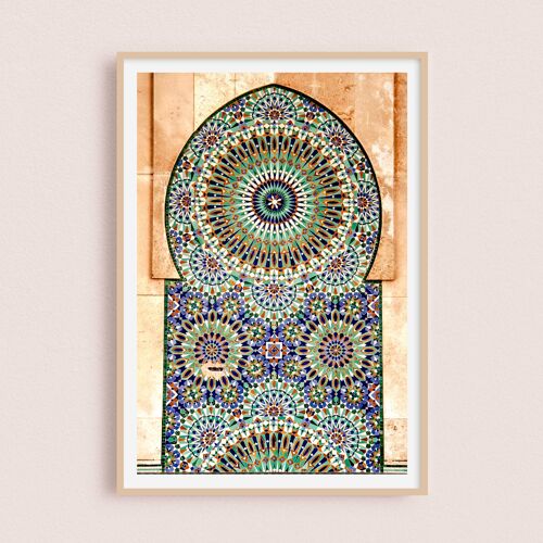Affiche / Photographie - Zellige | Casablanca Maroc 30x40cm