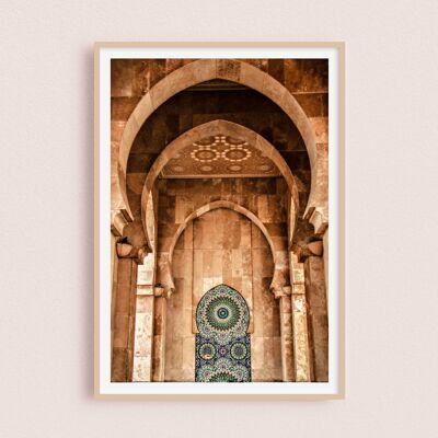 Affiche / Photographie - Mosquée Hassan II | Casablanca Maroc 30x40cm