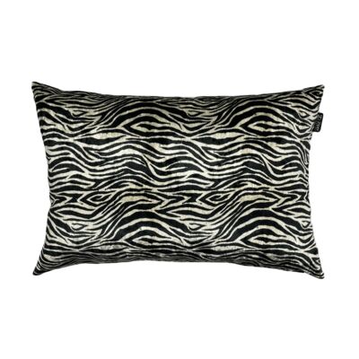 Cojín decorativo Zebra Art blanco y negro 40 x 60