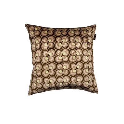 Throw pillow brown beige Seventies Art Brownie 45x45