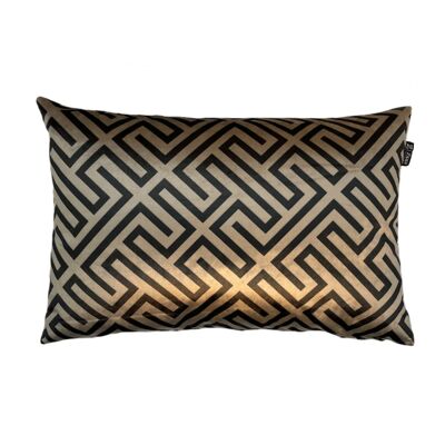 Decorative pillow gold black Sandy Velvet Geometric Art 40x60