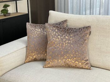 Coussin décoratif gold taupe Gold Flake 45x45 5