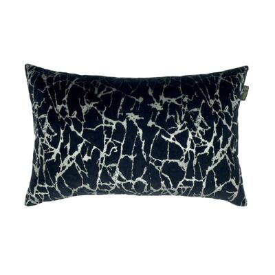 Coussin décoratif noir argenté Silver Lightning 40x60