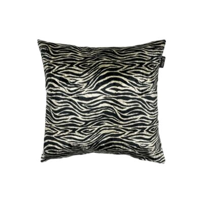Coussin décoratif noir et blanc Zebra Art 55x55 cm