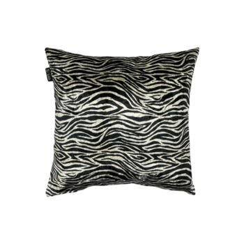 Coussin décoratif noir et blanc Zebra Art 55x55 cm 2