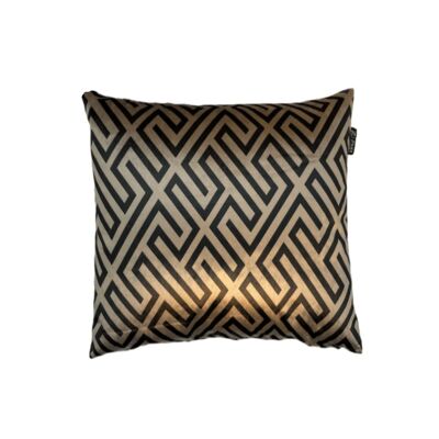 Decorative pillow gold black Sandy Velvet Geometric Art 55x55 cm
