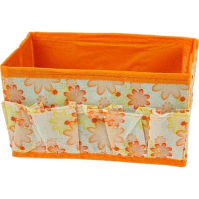 Organisateur Beauté Orange Dimensions : L 18cm x P 10 cm x H 9 cm