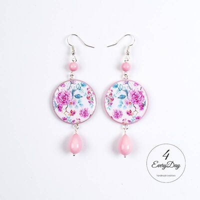 Boucles d'oreilles : Roses