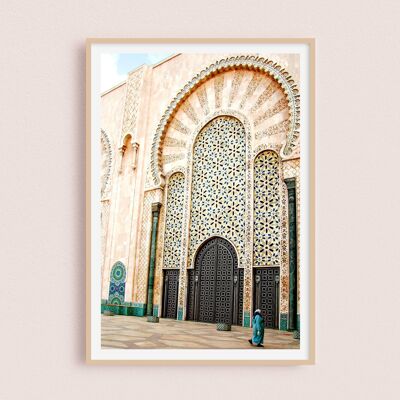 Póster / Fotografía - Mezquita Hassan II | Casablanca Marruecos 30x40cm