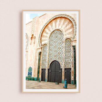 Affiche / Photographie - Mosquée Hassan II | Casablanca Maroc 30x40cm 1