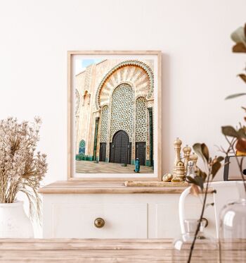 Affiche / Photographie - Mosquée Hassan II | Casablanca Maroc 30x40cm 2