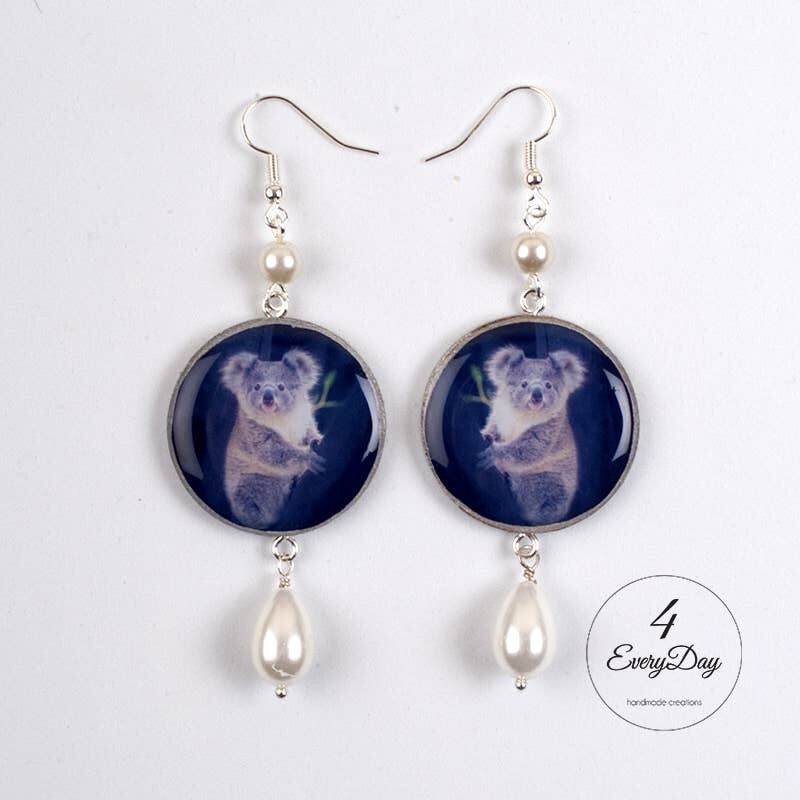 Boucles d'oreilles : Koala