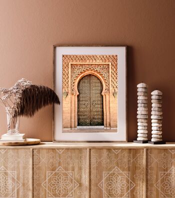 Affiche / Photographie - Porte Dorée | Rabat Maroc 30x40cm 3