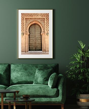 Affiche / Photographie - Porte Dorée | Rabat Maroc 30x40cm 4