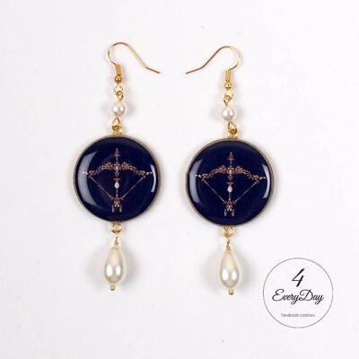 Earrings : Sagittarius zodiac sign