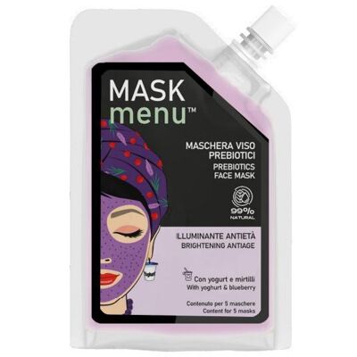 Maschera viso prebiotici illuminante antietà