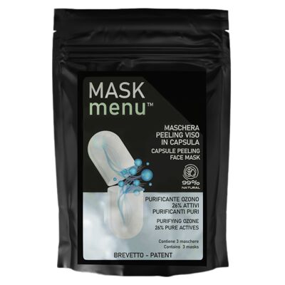 Facial peeling mask in ozone purifying capsule