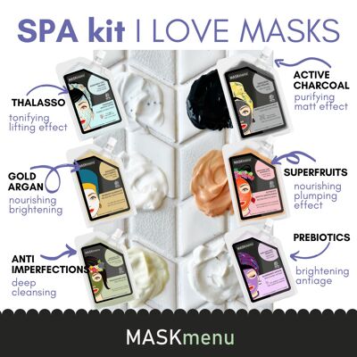 Ich liebe das SPA-Komplettset mit Gesichtsmasken