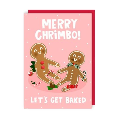 Baked Christmas Card Pack of 6