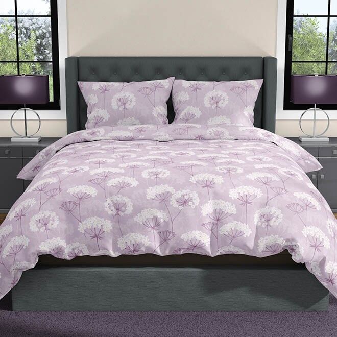 Romanette Dekbedovertrek Astera Lila 200x220