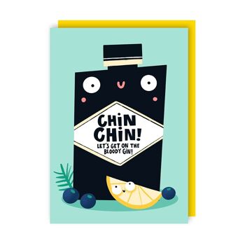 Lot de 6 cartes de célébration Chin Chin 2