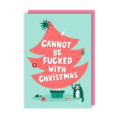 Cannot Be Fucked Lot de 6 cartes de Noël