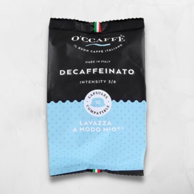 Decaffeinated coffee capsules A Modo Mio compatibles