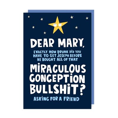 Miraculous Conception Christmas Card Pack of 6