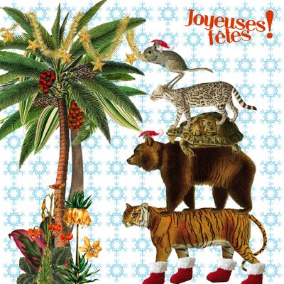 Animals in the Jungle Greeting Card (with envelope)