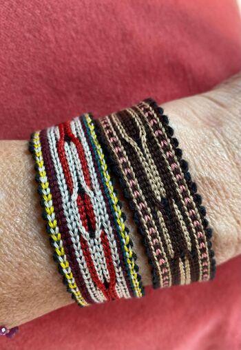 bracelet de passementerie ouzbek fabriqué sur métier à tisser 2