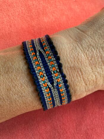bracelet de passementerie ouzbek fabriqué sur métier à tisser 3