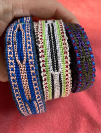 bracelet de passementerie ouzbek fabriqué sur métier à tisser 4