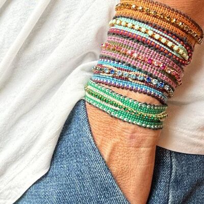 bracelet in Uzbek trimmings with high quality rhinestones