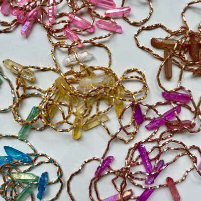 rainbow quartz necklace