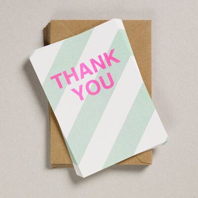 A6 Thank You Notecards - Pale Green