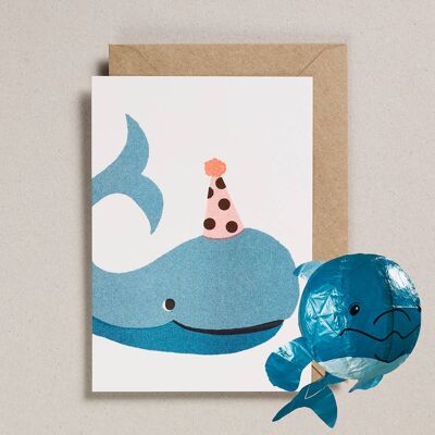 Japanese Paper Balloon Cards - Pack of 6 - Whale