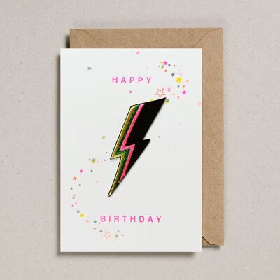 Patch Cards - Pack of 6 - Birthday Bolt