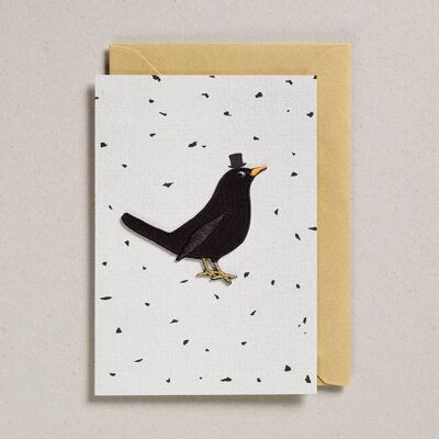 Patch Cards - Pack of 6 - Black Bird