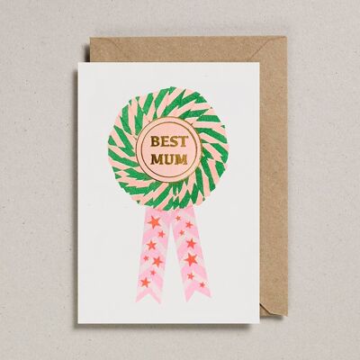 Riso Rosette Cards - Pack of 6 - Mum 1