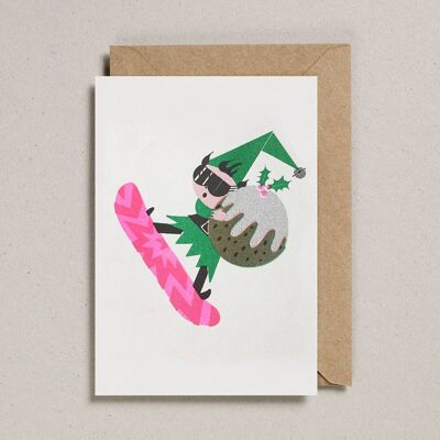 Riso Christmas (Pack of 6) -  Snowboarding  Elf