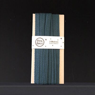 3m Cotton Ribbon - Pack of 3 - Teal