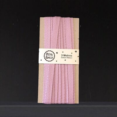 3m Cotton Ribbon - Pack of 3 - Mauve