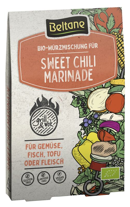 BIO Beltane Grill&Wok Würzmischung für Sweet Chili Marinade 10er Tray