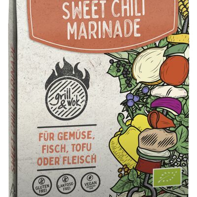 BIO Beltane Grill&Wok Mezcla de Condimentos para Sweet Chili Marinade 10er Bandeja