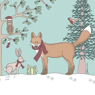 Christmas Range - Woodland Fox & Hare