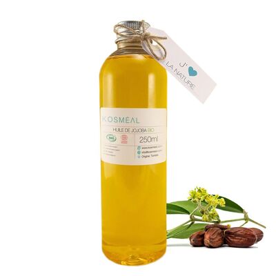 Olio di jojoba biologico 250ml | Certificato COSME BIO ed ECOCERT