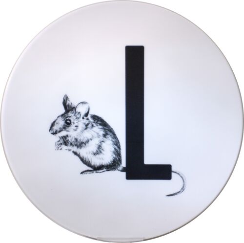 Letterbord L met muis