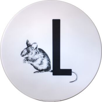 Tableau à lettres L avec souris 1