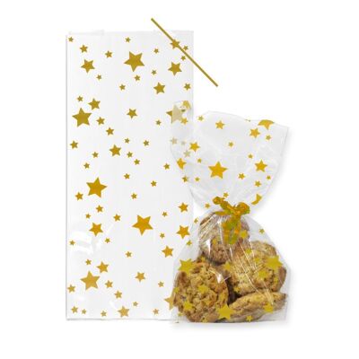 Gold Star Cello Bags with Twist Ties